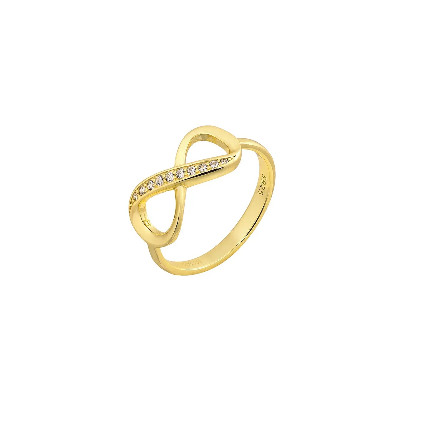 Δαχτυλίδι RG090-3 Από Επιχρυσωμένο Ασήμι με Άπειρο