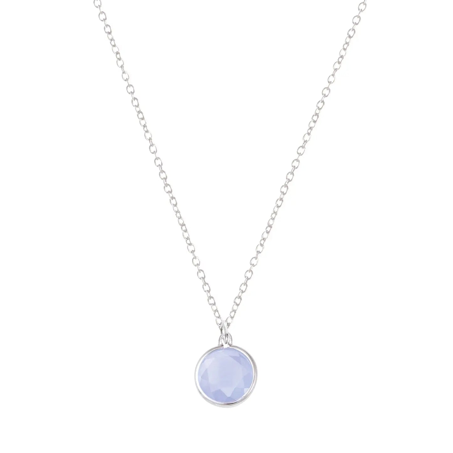 Go Mademoiselle 600090 Rosette Necklace in Platinum Plated Silver