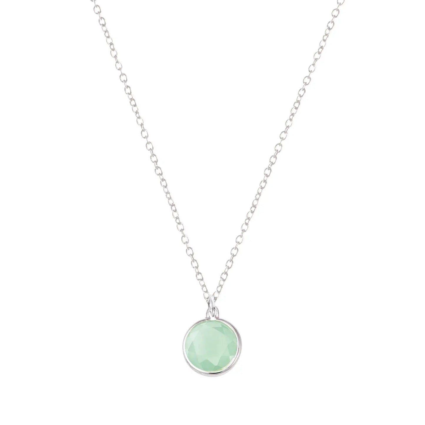 Go Mademoiselle 600090 Rosette Necklace in Platinum Plated Silver