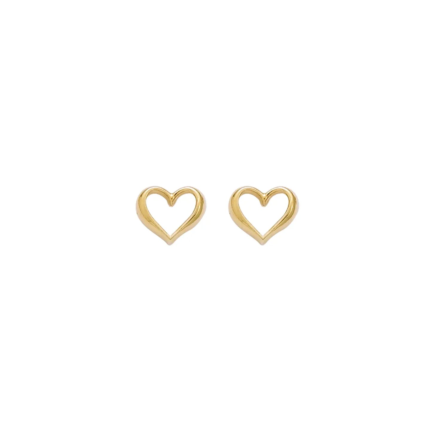 Go Mademoiselle 606501 Hearts Earrings in Gold Plated Silver