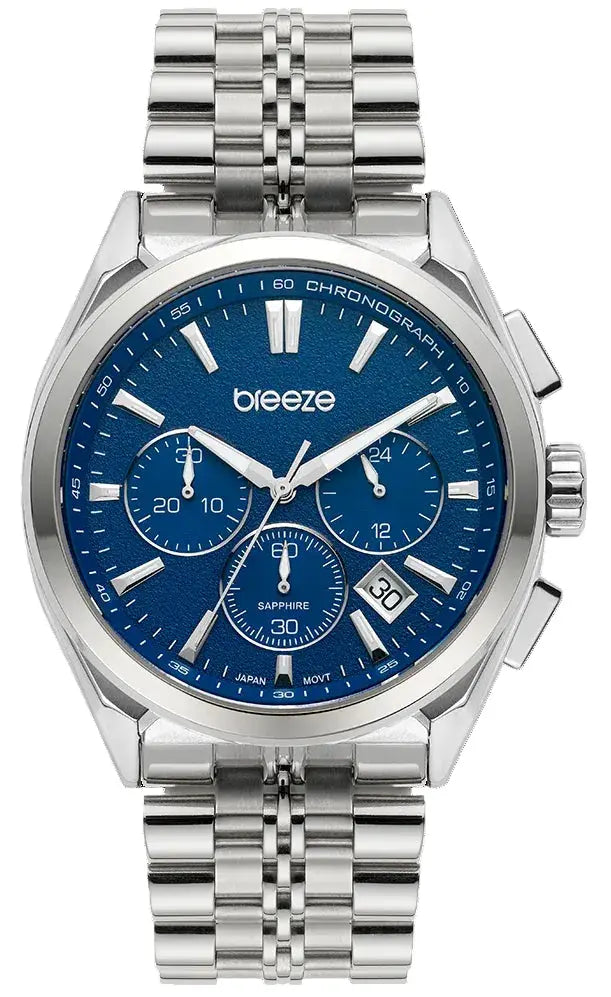 BREEZE 613012.3 Spectrum Chronograph Stainless Steel Bracelet