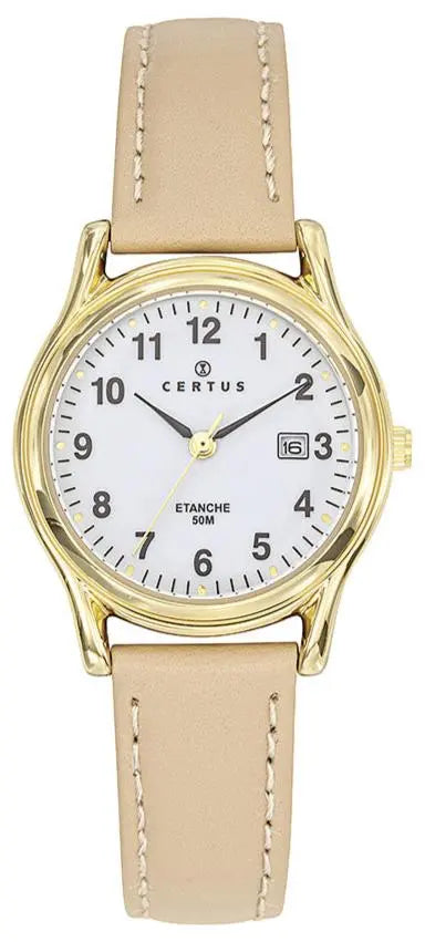 Certus 646595 Beige Leather Strap