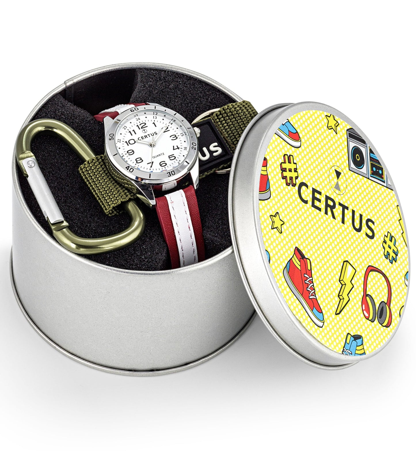 Certus 647020 Kids Red Leather Strap Set