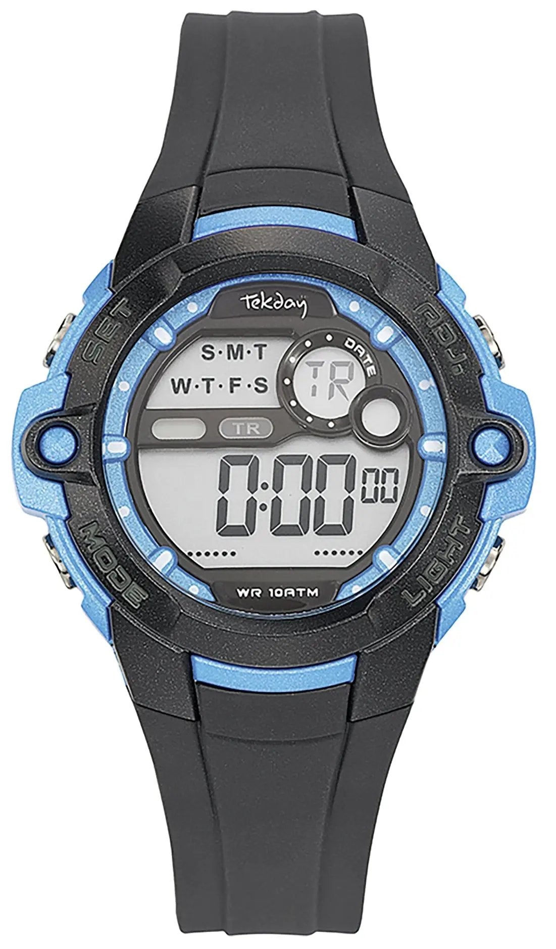 TEKDAY 653842 Black Rubber Strap