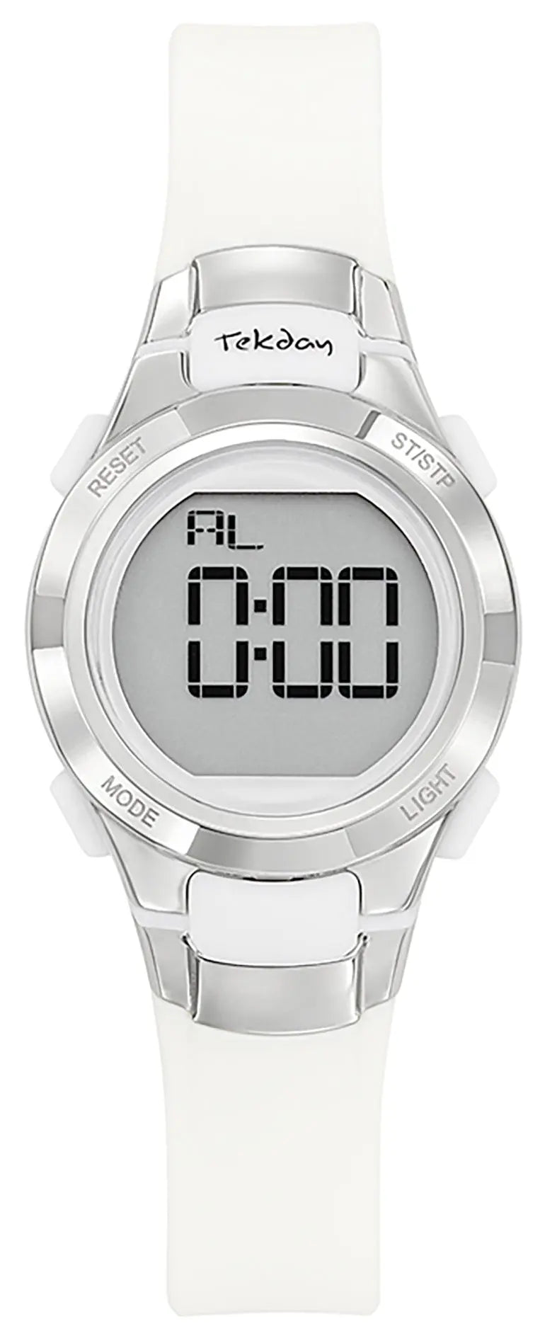 TEKDAY 654666 White Rubber Strap Tekday