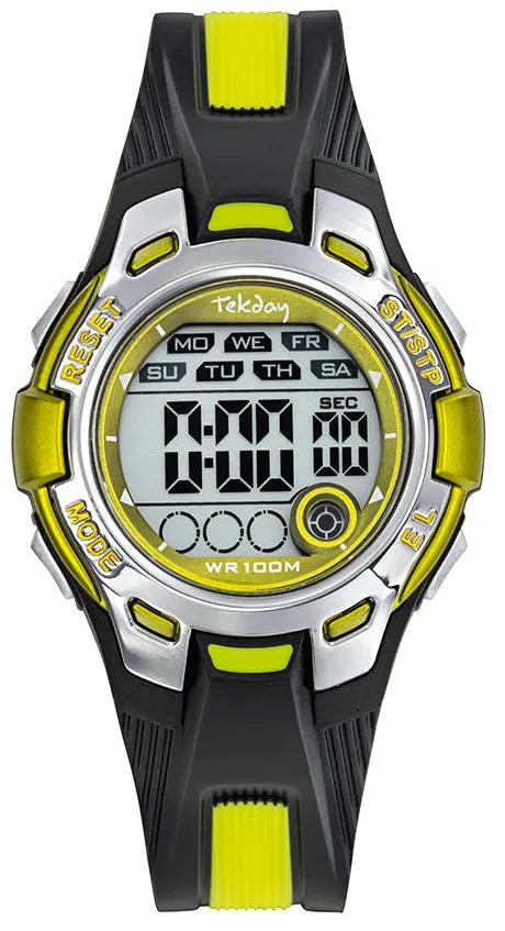 TEKDAY 654751 Chronograph Two Tone Rubber Strap