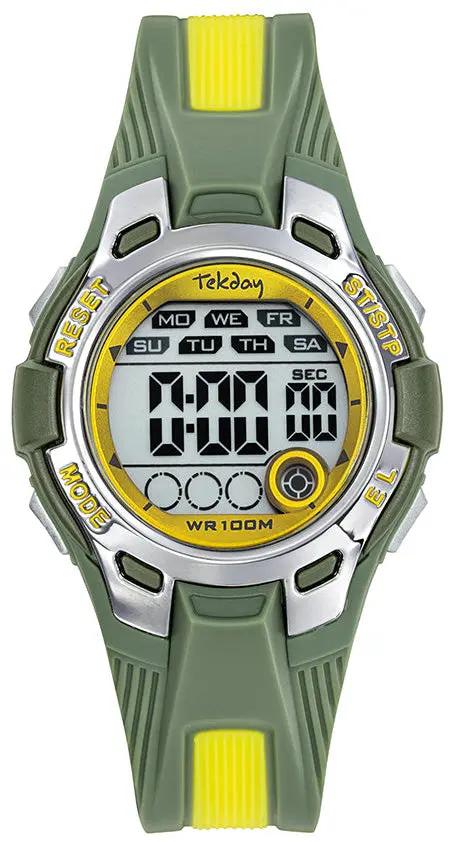 TEKDAY 654753 Chronograph Two Tone Rubber Strap