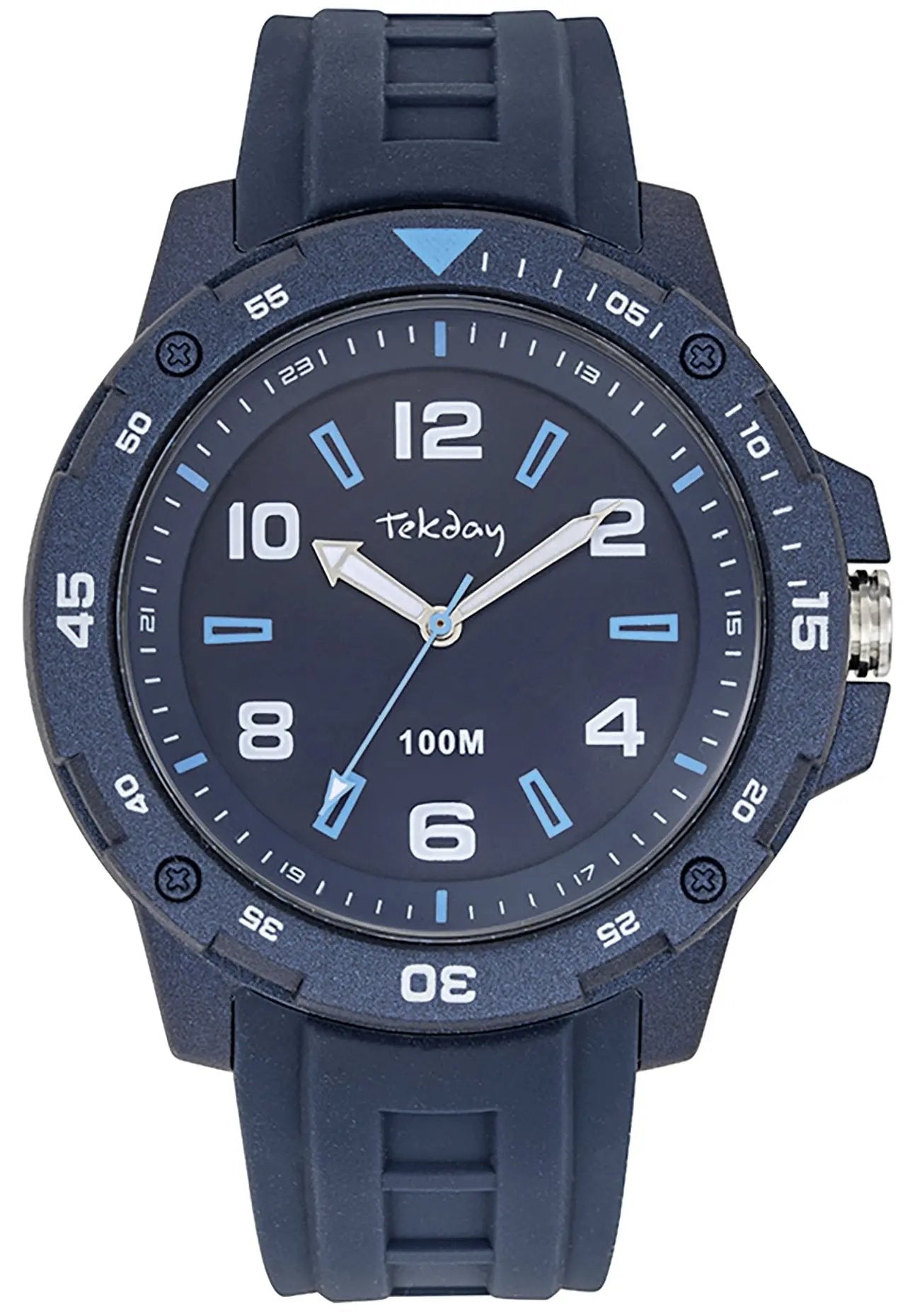 TEKDAY 656228 Blue Rubber Strap