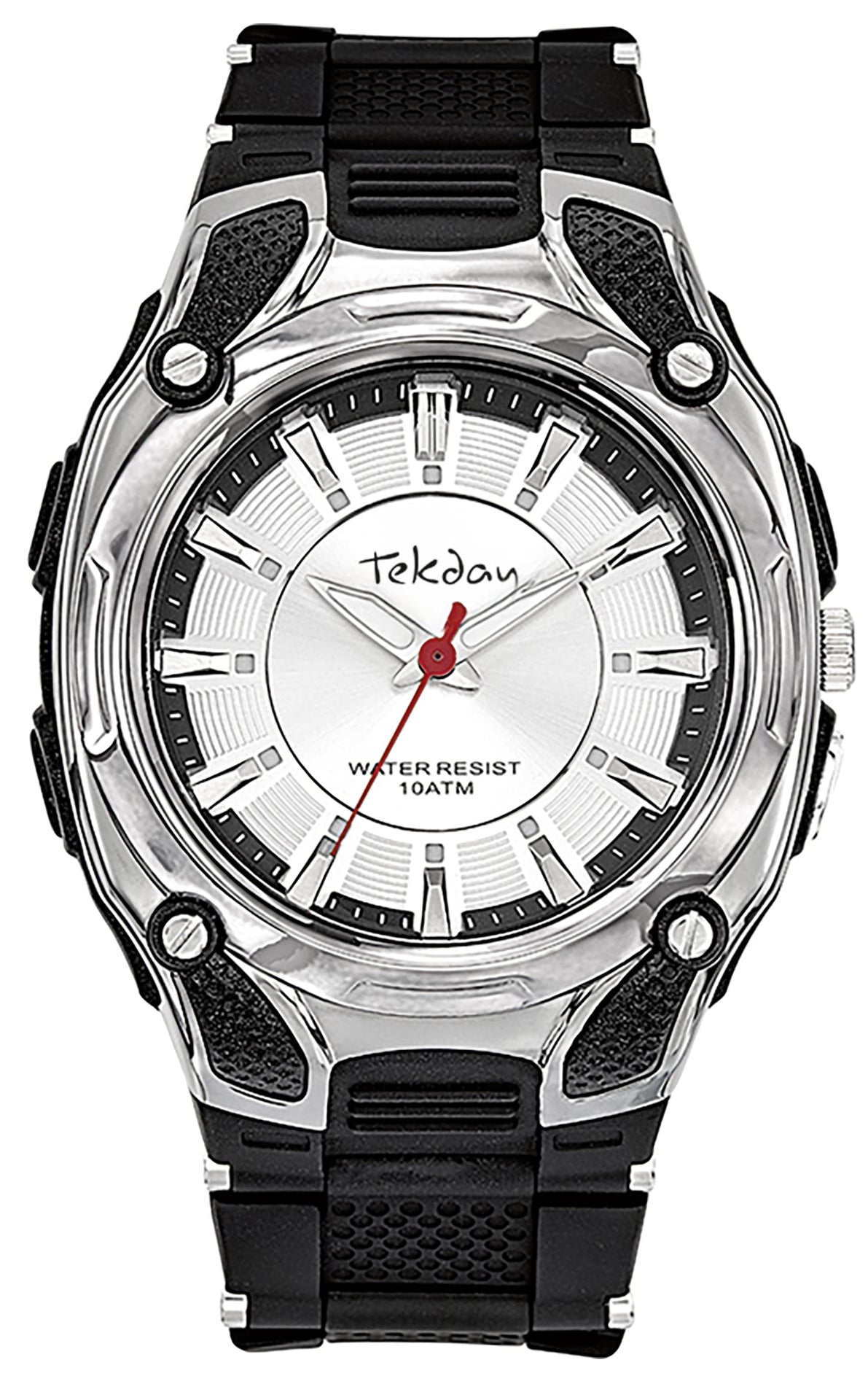 TEKDAY 656241 Black Rubber Strap