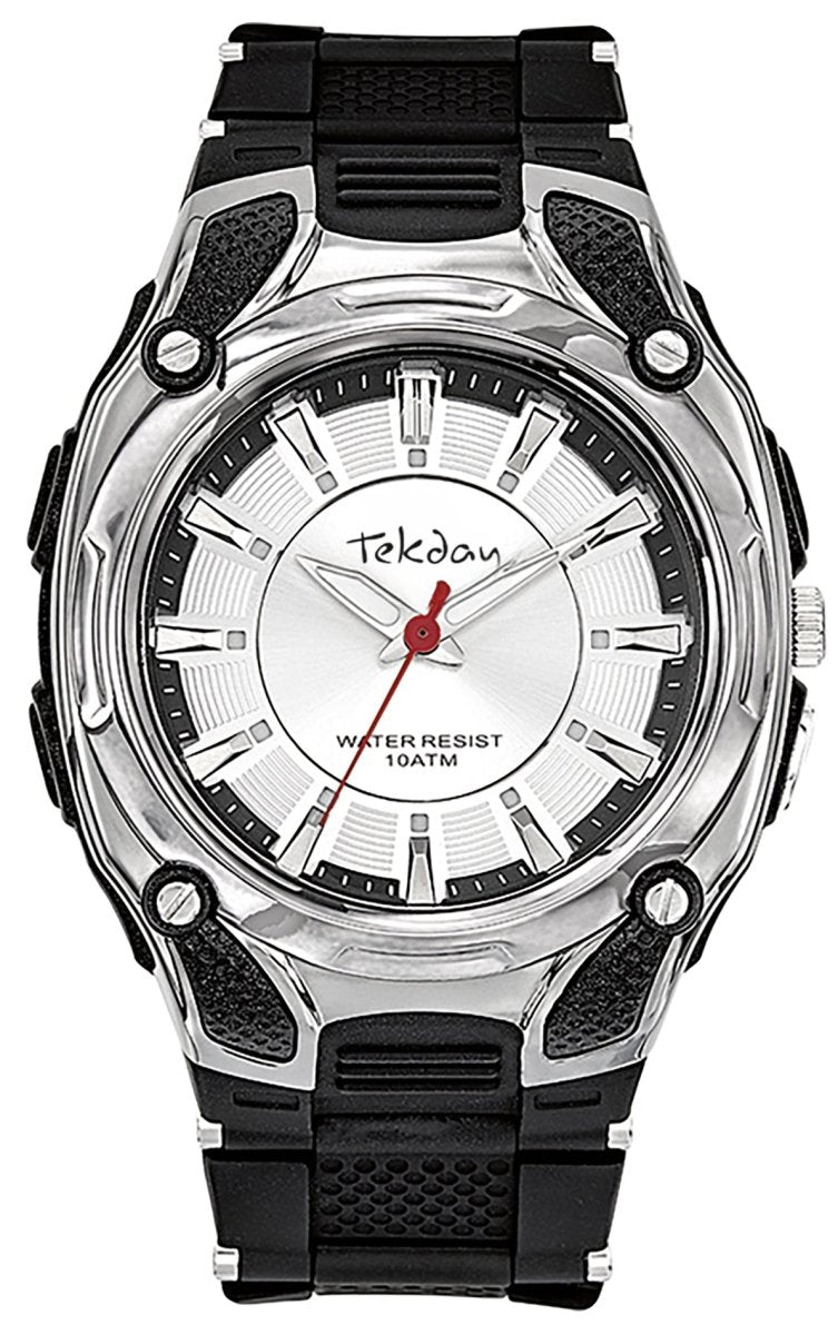 TEKDAY 656241 Black Rubber Strap - Κοσμηματοπωλείο Goldy