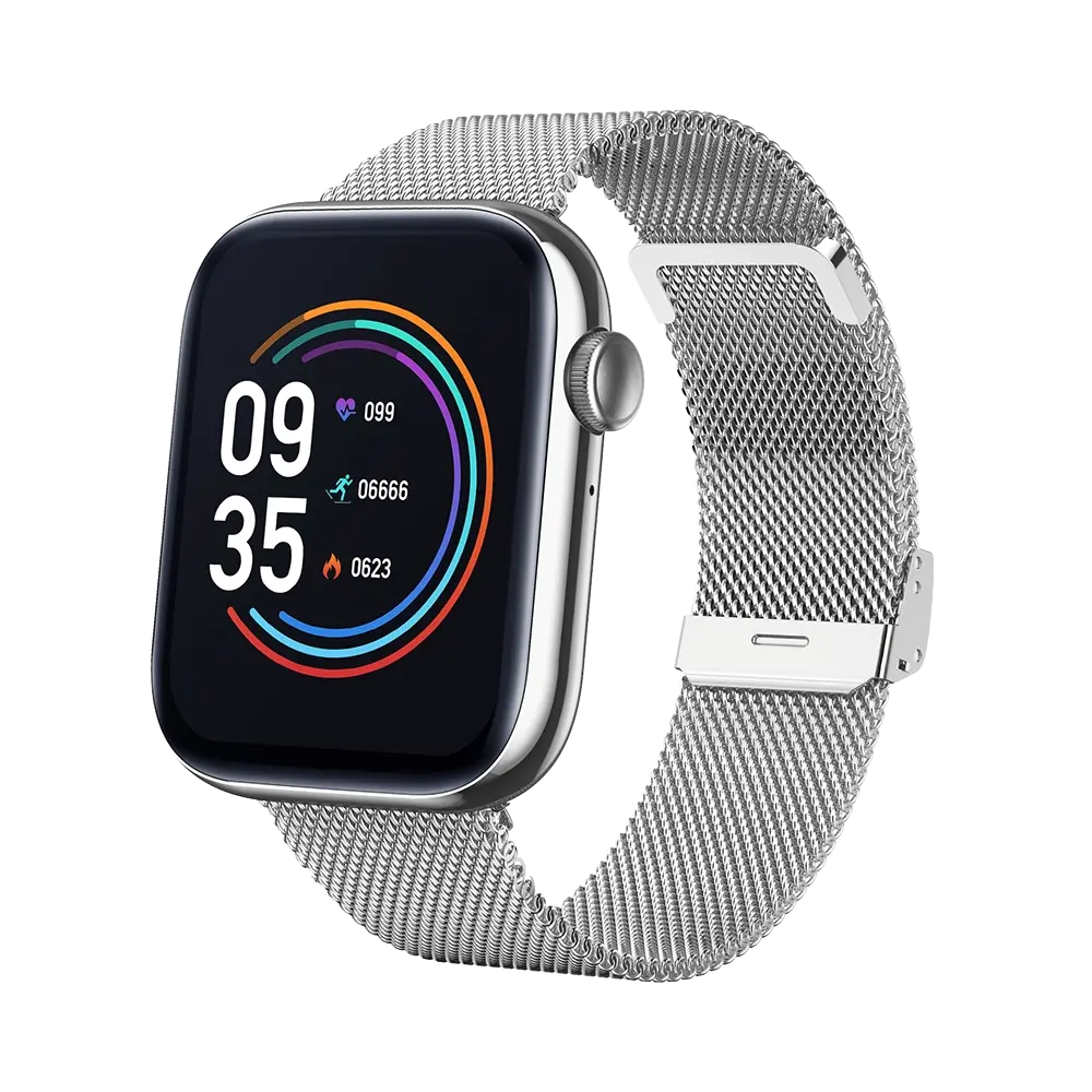 TEKDAY 656512 Smartwatch Silver Stainless Steel Bracelet