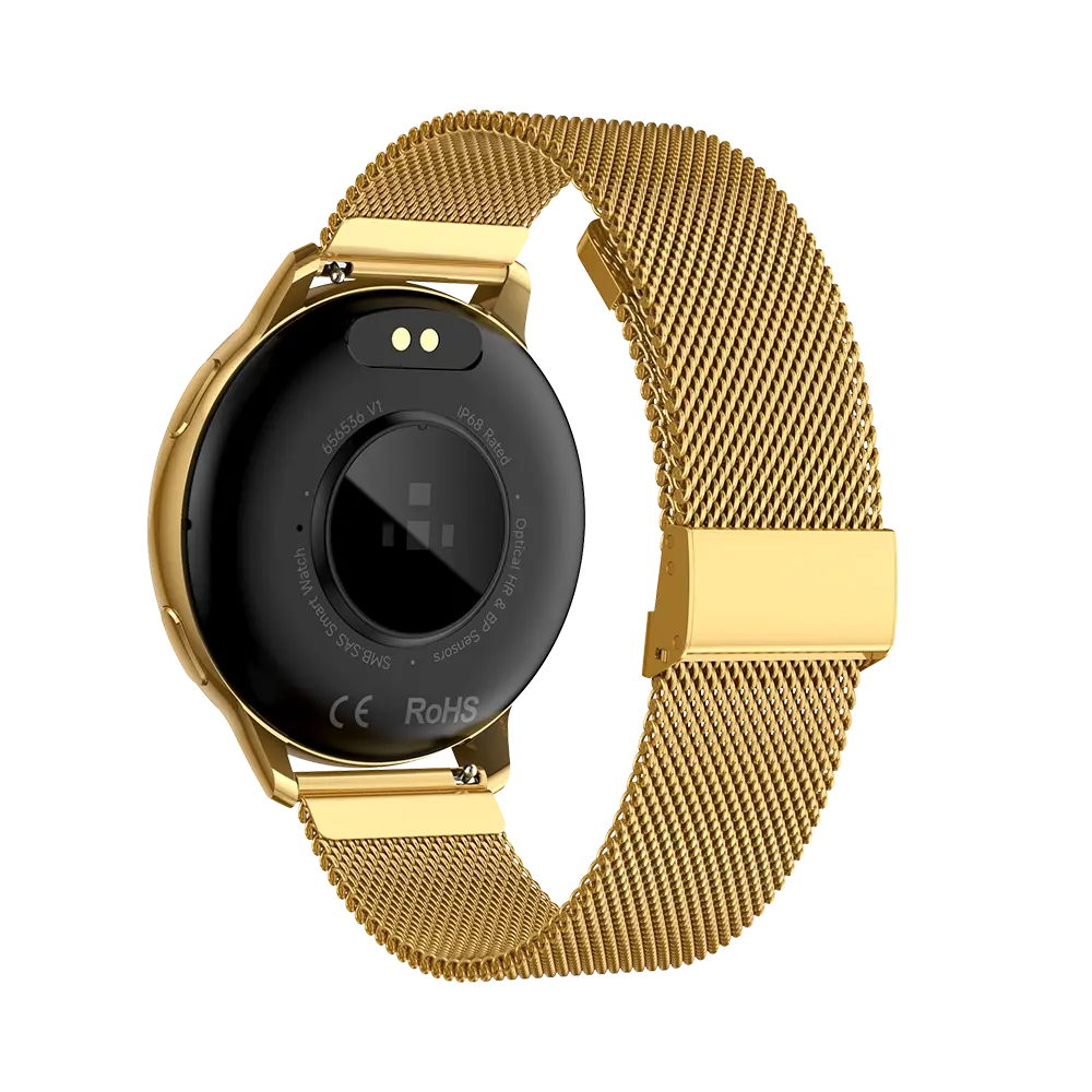 TEKDAY 656536 Smartwatch Gold Stainless Steel Bracelet