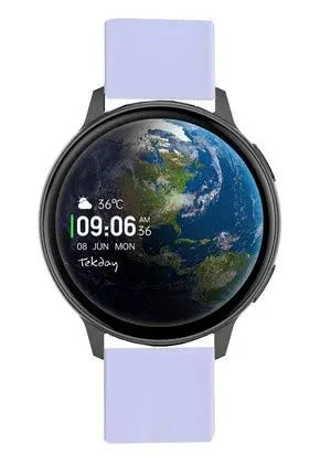 TEKDAY 656558 Smartwatch Light Purple Silicon Strap