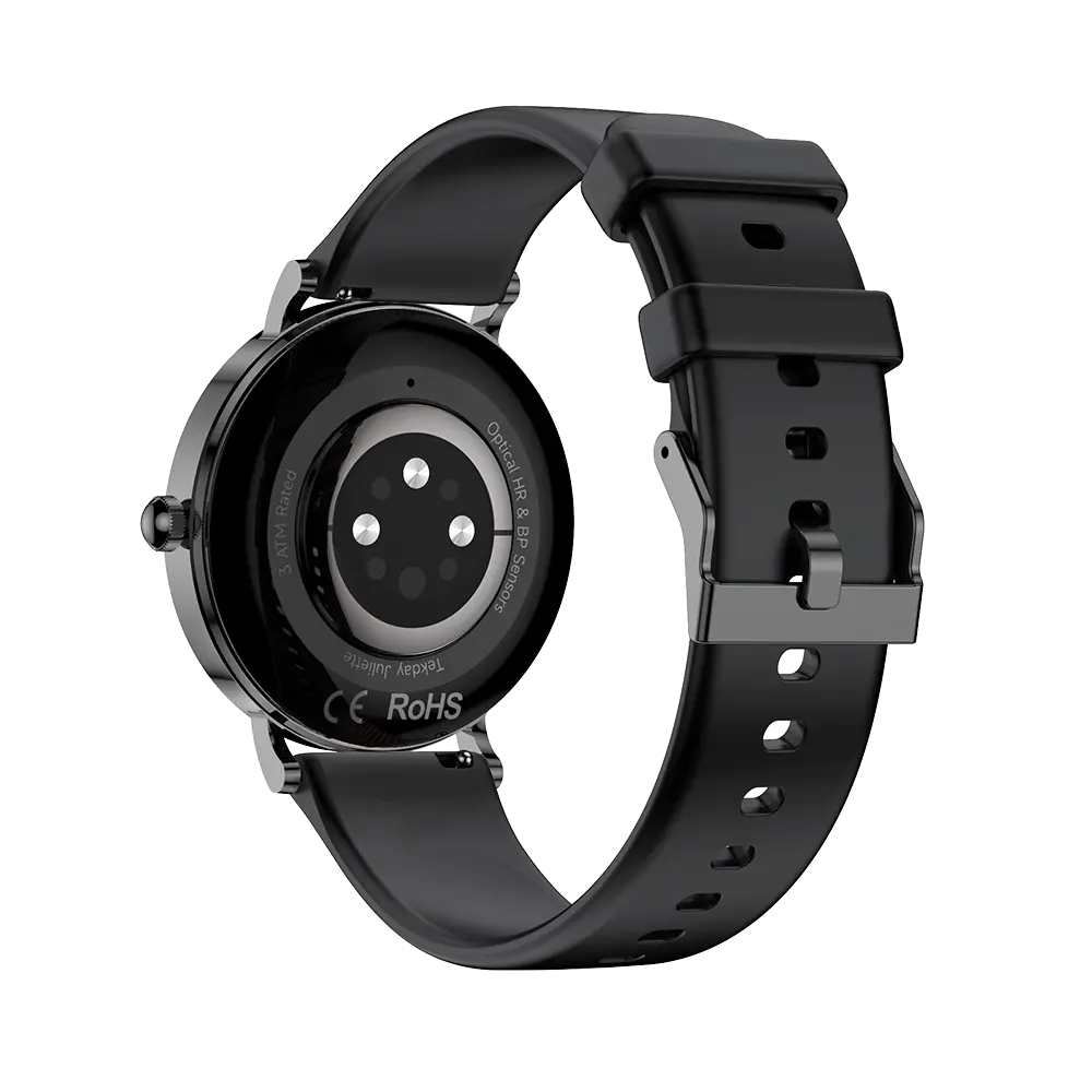 TEKDAY 656567 Smartwatch Black Silicon Strap