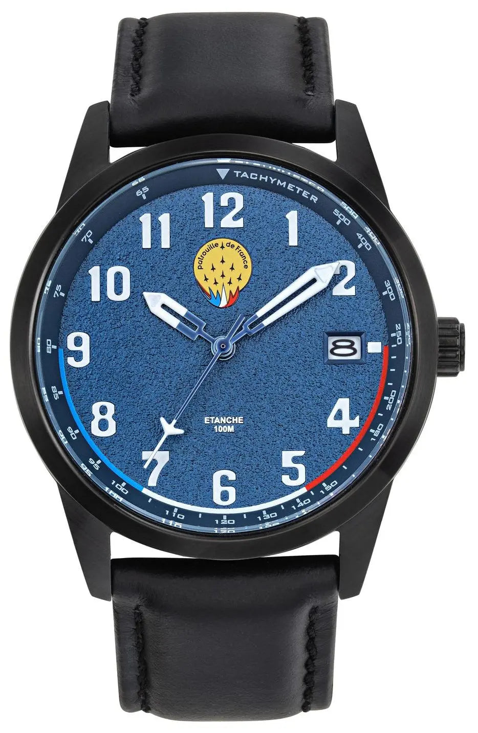 Patrouille De France 668500 Airshow Black Leather Strap