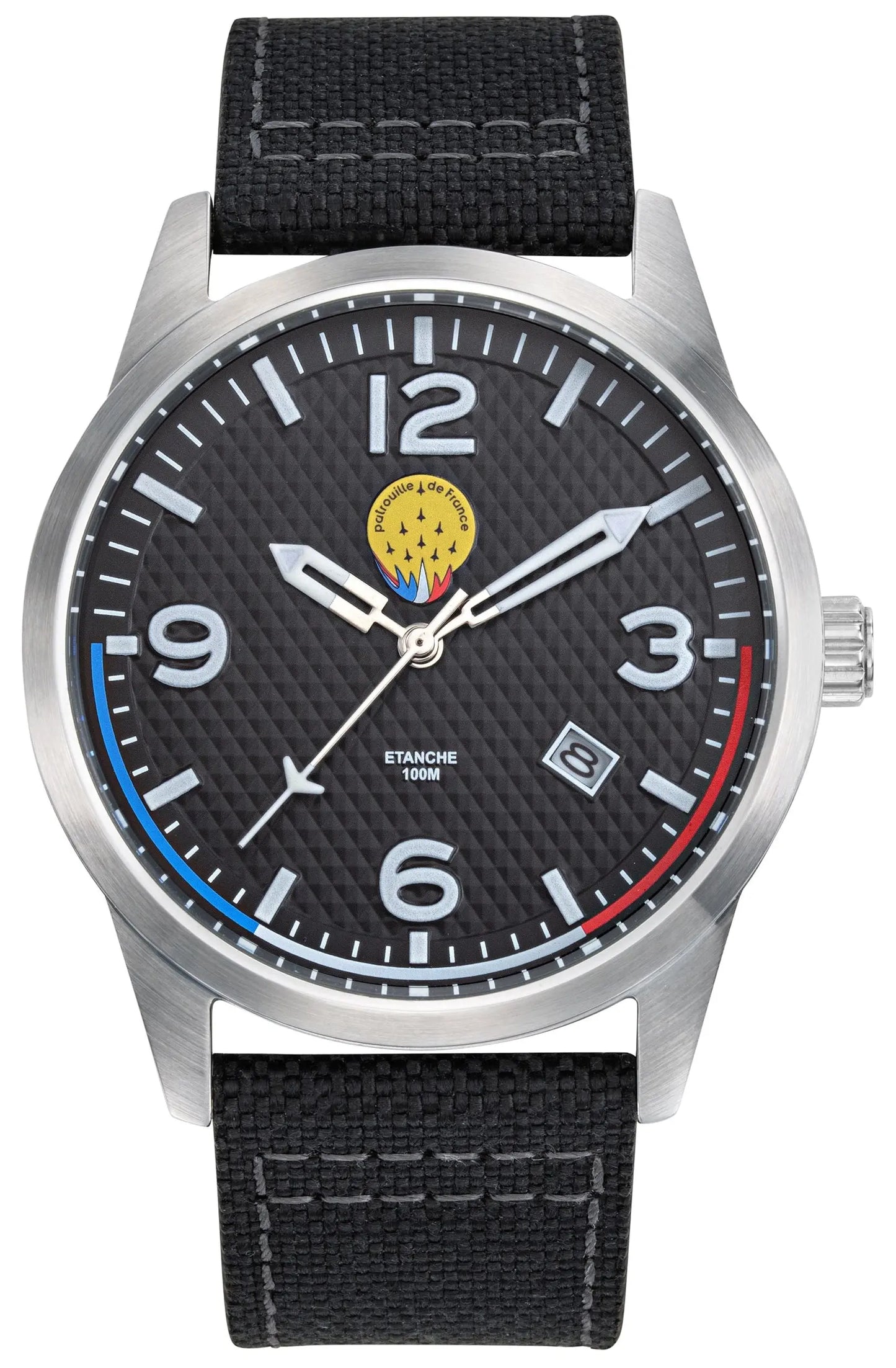 Patrouille De France 668508 Airshow Black Leather Strap