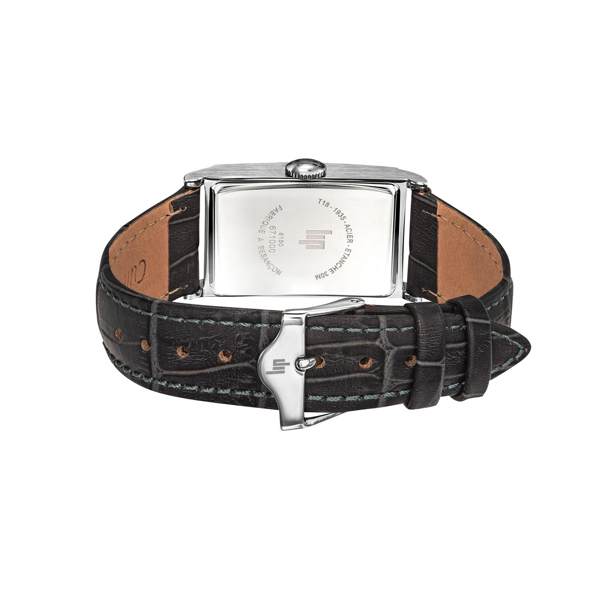 LIP 671000 Churchill T18 Black Leather Strap