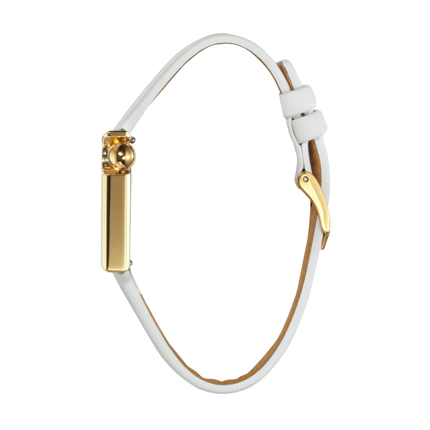 LIP 671662 Mach 2000 Mini White Leather Strap