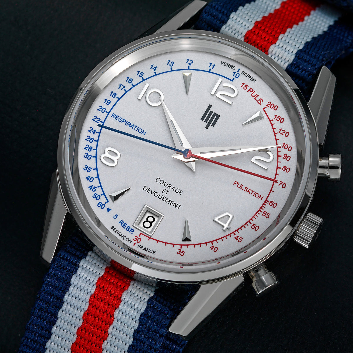 LIP 671707 Courage White Rubber Strap