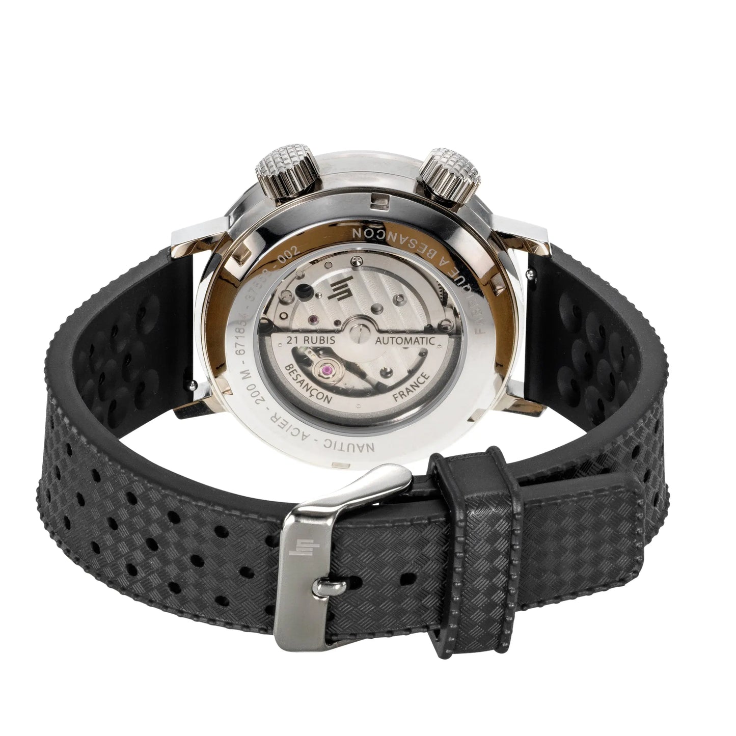 LIP 671854 Nautic Ocean Automatic Black Rubber Strap