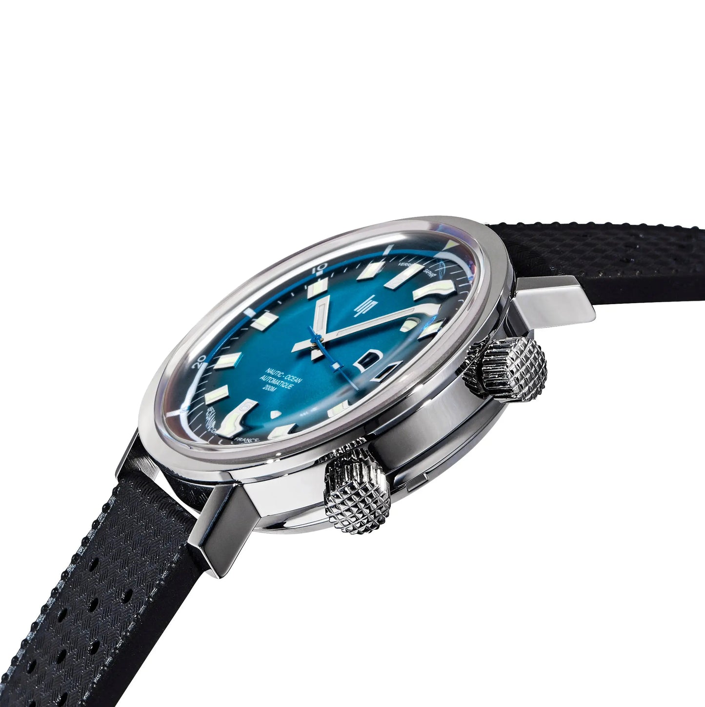 LIP 671854 Nautic Ocean Automatic Black Rubber Strap