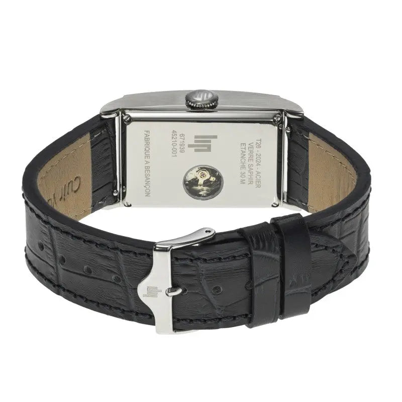 LIP 671939 Churchill T26 Automatic Black Leather Strap