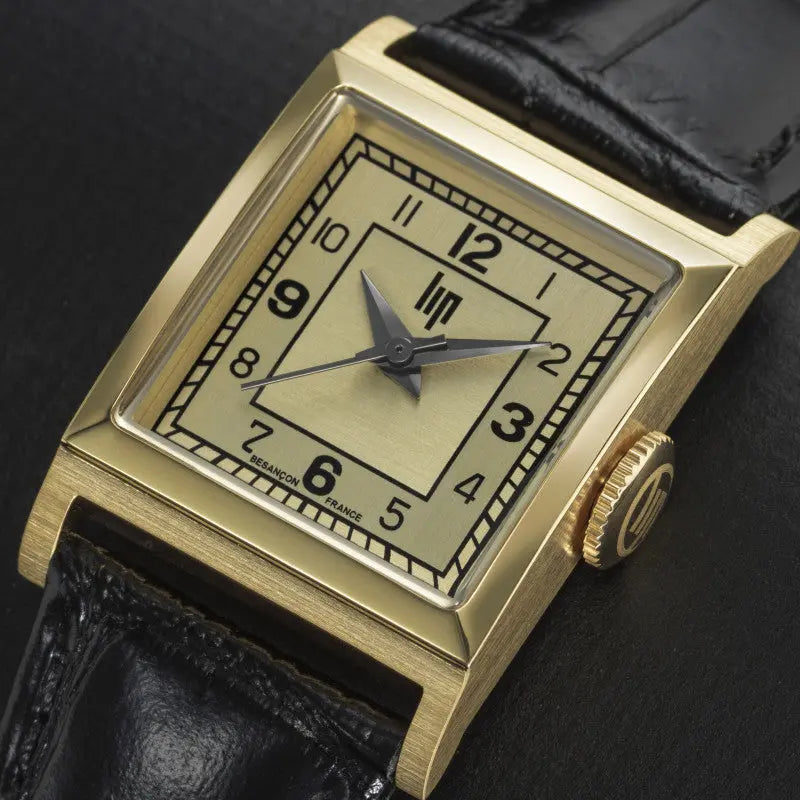 LIP 671942 Lip Churchill C18 Black Leather Strap