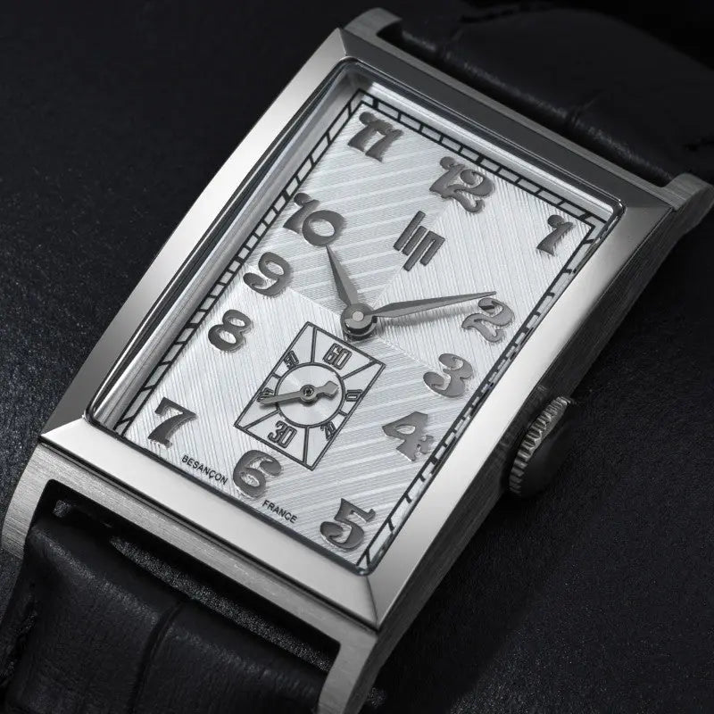 LIP 671944 Churchill T24 Black Leather Strap