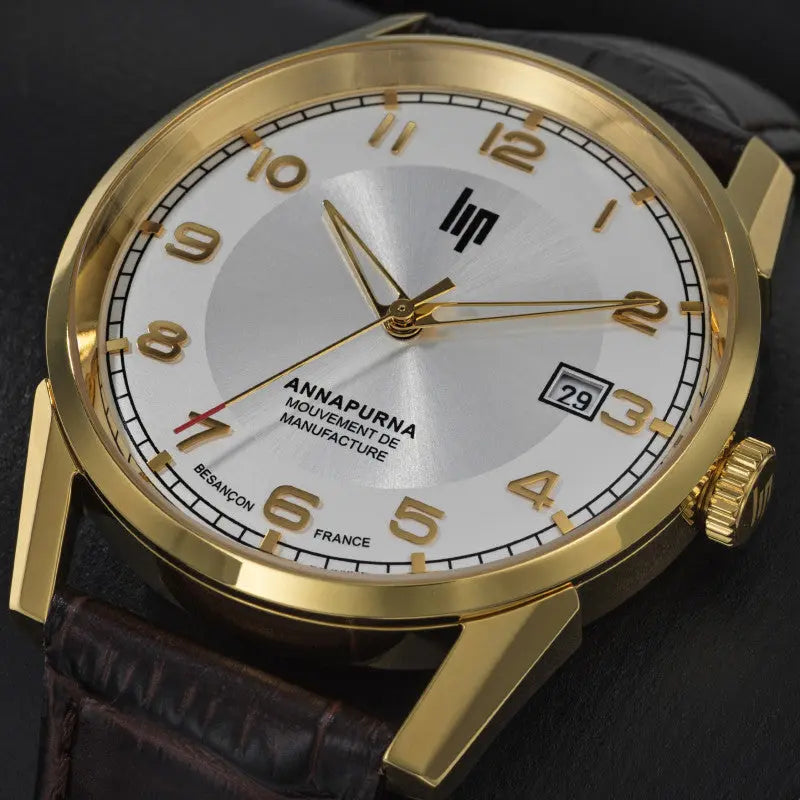 LIP 676012 Annapurna Automatic Brown Leather Strap