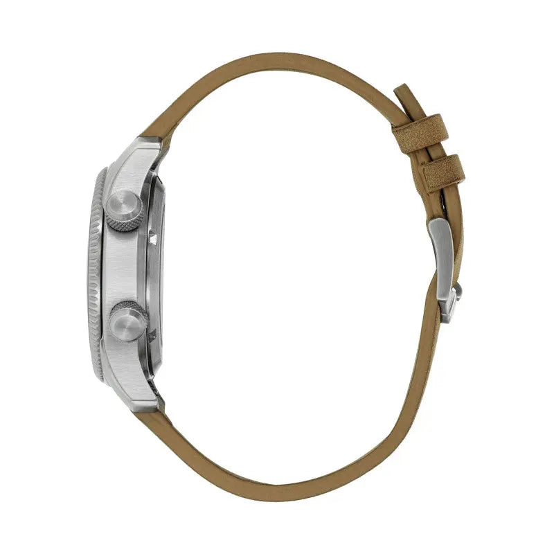 LIP 676030 Type 14 Automatic Camel Brown Leather Strap