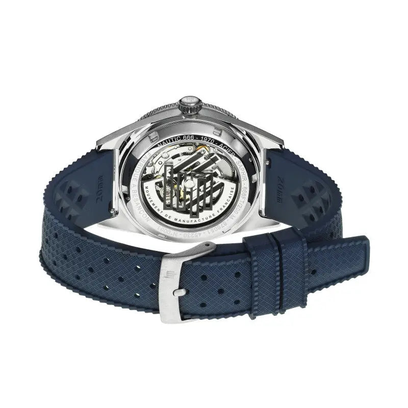 LIP 676051 Nautic 666 Automatic Blue Rubber Strap