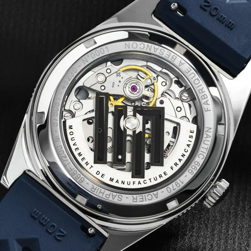 LIP 676051 Nautic 666 Automatic Blue Rubber Strap