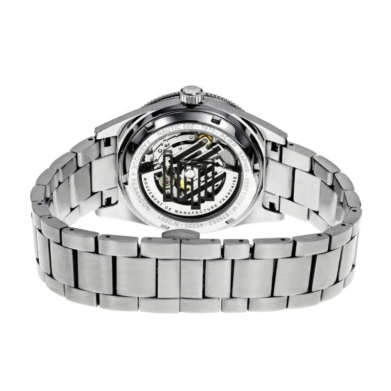 LIP 676052 Nautic 666 Automatic Silver Stainless Steel Bracelet