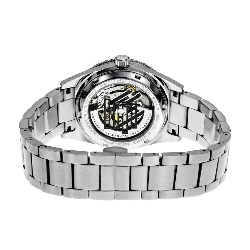 LIP 676053 Nautic 666 Automatic Silver Stainless Steel Bracelet