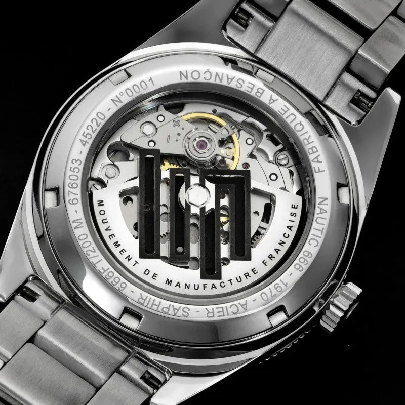 LIP 676053 Nautic 666 Automatic Silver Stainless Steel Bracelet
