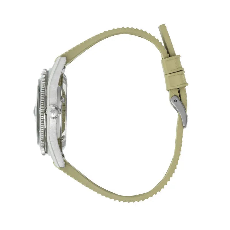 LIP 676054 Nautic 666 Automatic Beige Rubber Strap