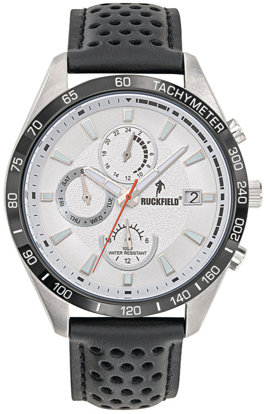 Ruckfield 685183 Multifunction Black Leather Strap