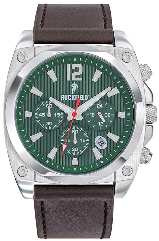 Ruckfield 685225 Chronograph Brown Leather Strap