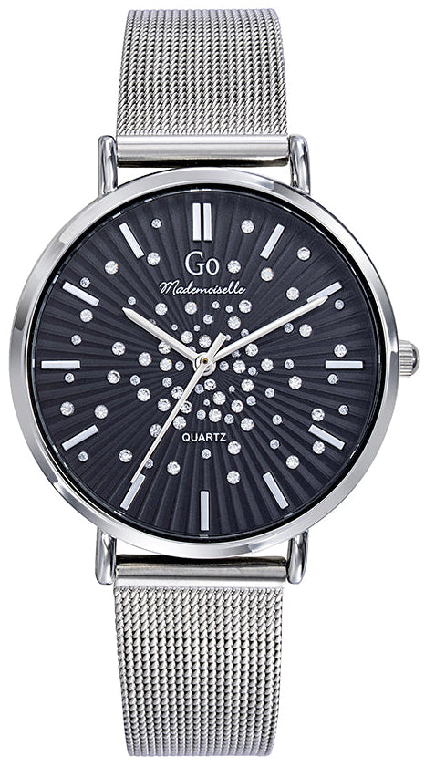 GO Girl Only 695636 Silver Stainless Steel Mesh Bracelet