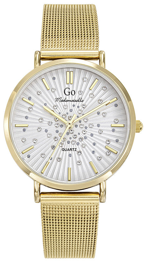 GO Girl Only 695637 Gold Stainless Steel Mesh Bracelet