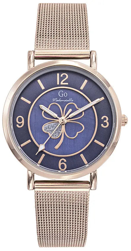 GO Girl Only 695644 Rose Gold Stainless Steel Mesh Bracelet