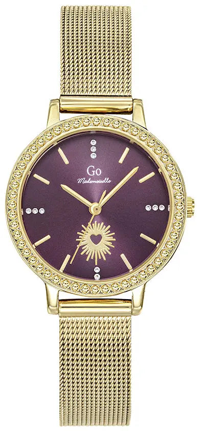 GO Girl Only 695667 Gold Stainless Steel Mesh Bracelet