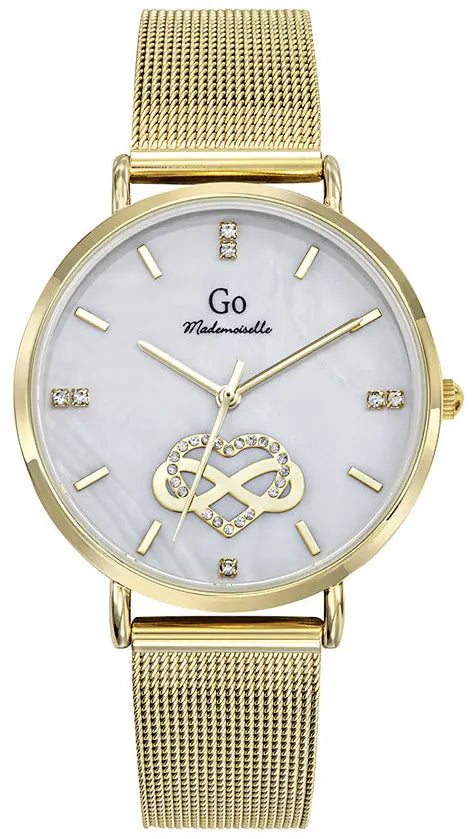 GO Girl Only 695669 Gold Stainless Steel Mesh Bracelet