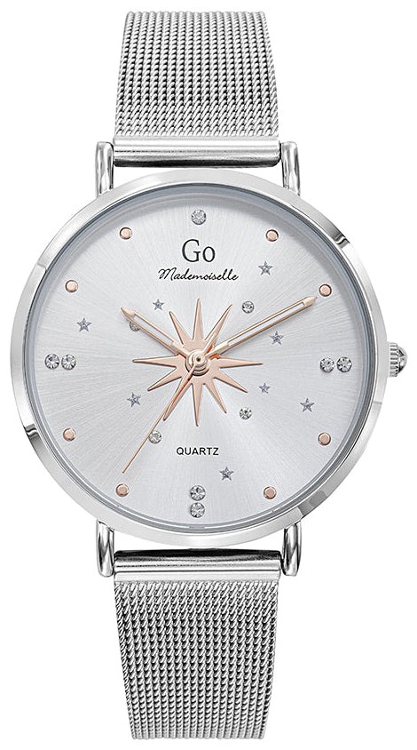 GO Girl Only 695700 Silver Stainless Steel Mesh Bracelet