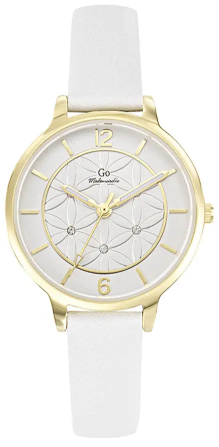 GO Girl Only 699597 White Leather Strap
