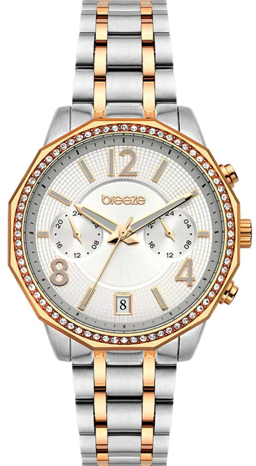 BREEZE 712451.7 Crystàl Swarovski Two Tone Stainless Steel Bracelet
