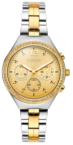 BREEZE 712561.2 Absolute Chronograph Two Tone Stainless Steel Bracelet Breeze