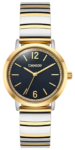BREEZE 712571.2 Halo Two Tone Stainless Steel Bracelet Breeze