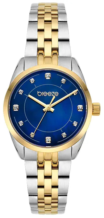 BREEZE 212281.2 Prestinia Swarovski Chronograph Gold Stainless Steel Bracelet