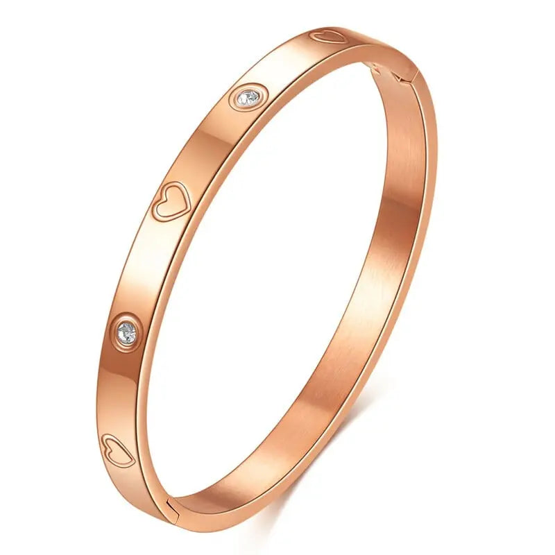 N00965G Riviera Stainless Steel Bracelet with Zirconia